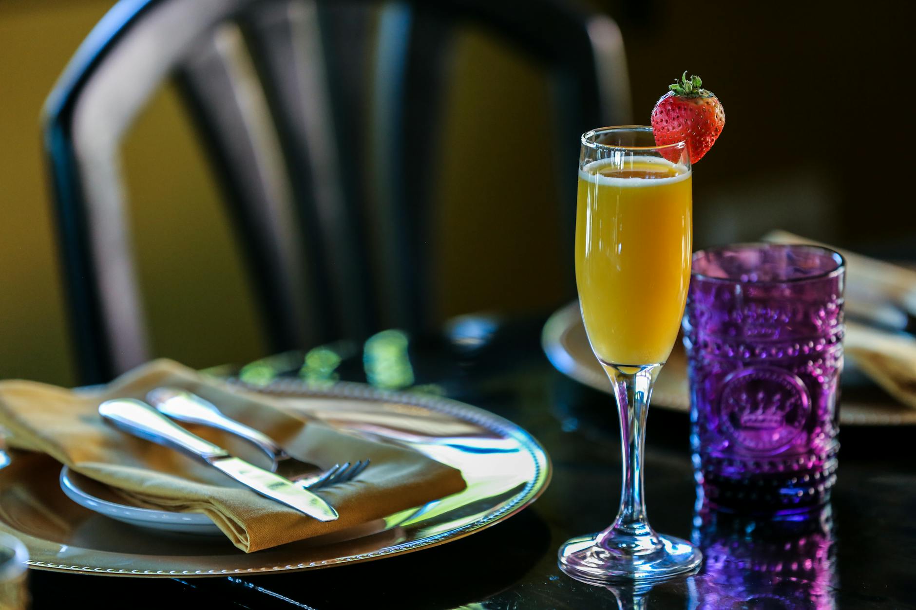 Eggs Benedict and pastries at a South Beach brunch