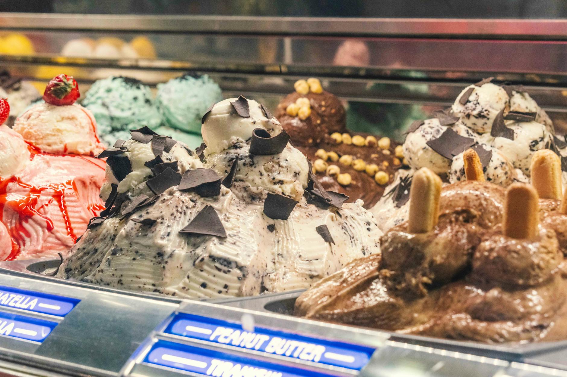 Gelato and desserts at a Miami food hall