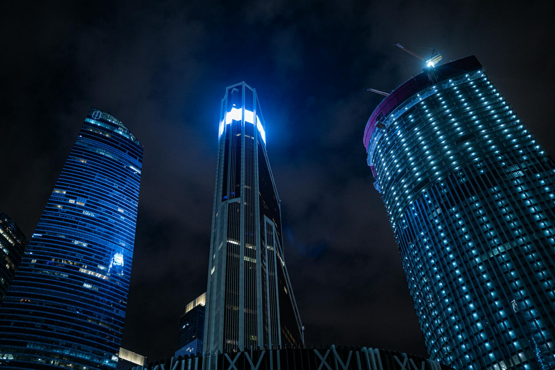 Brickell Miami at night with high-rise condos lighting up the skyline