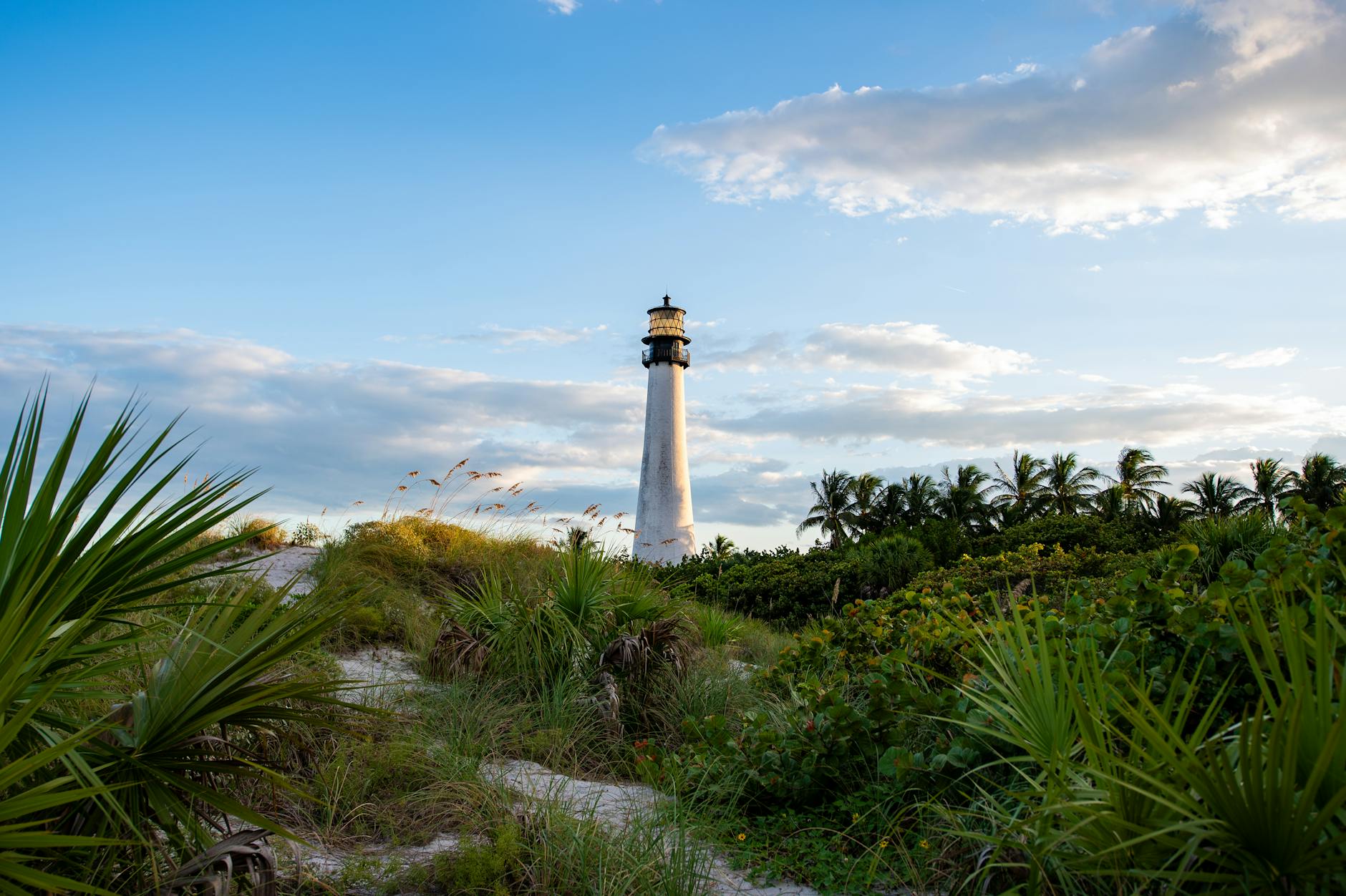 Cape Florida Lighthouse at Bill Baggs Cape Florida State Park on Key Biscayne