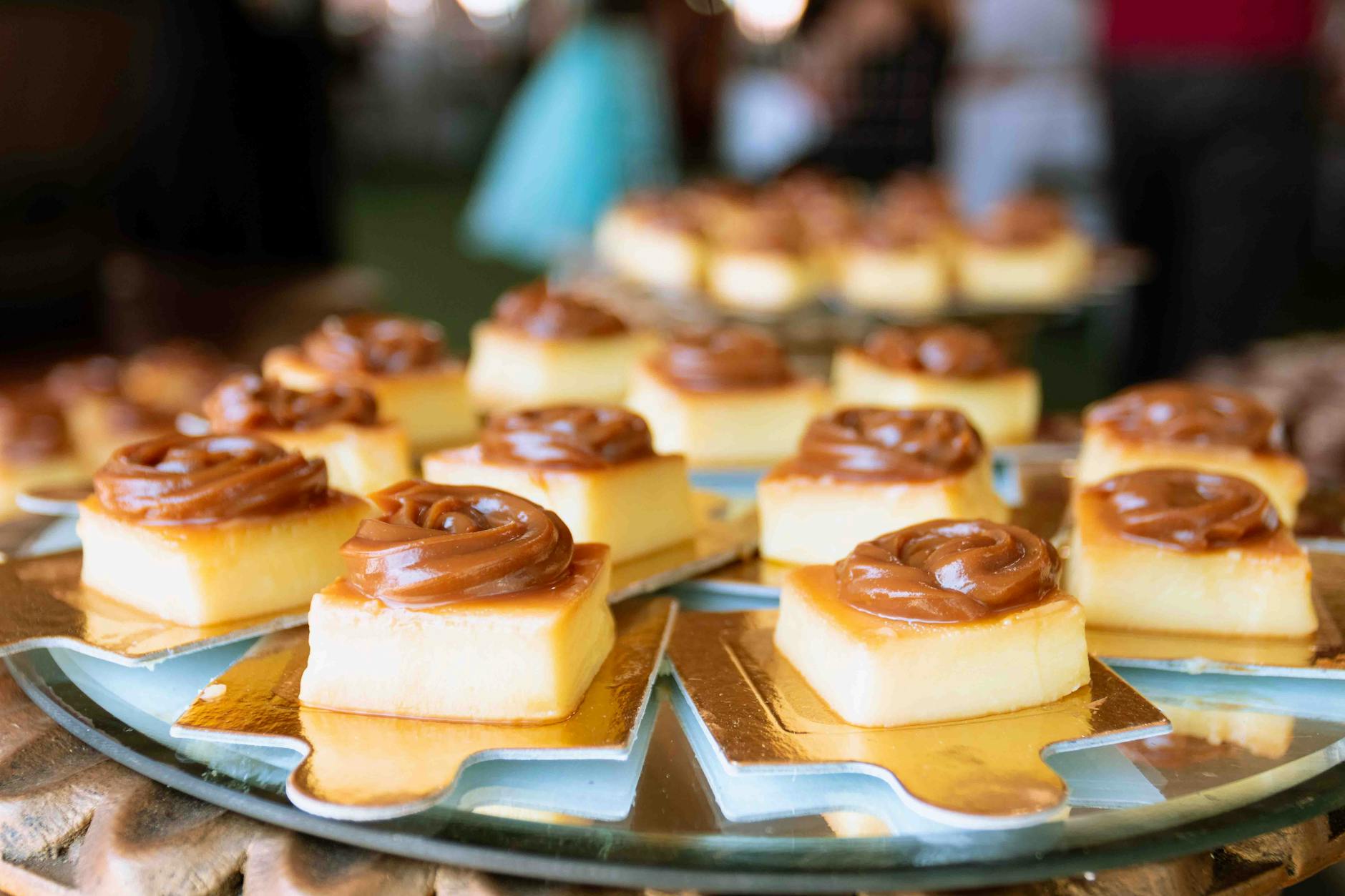 Dulce de leche dessert at a Latin restaurant in Miami