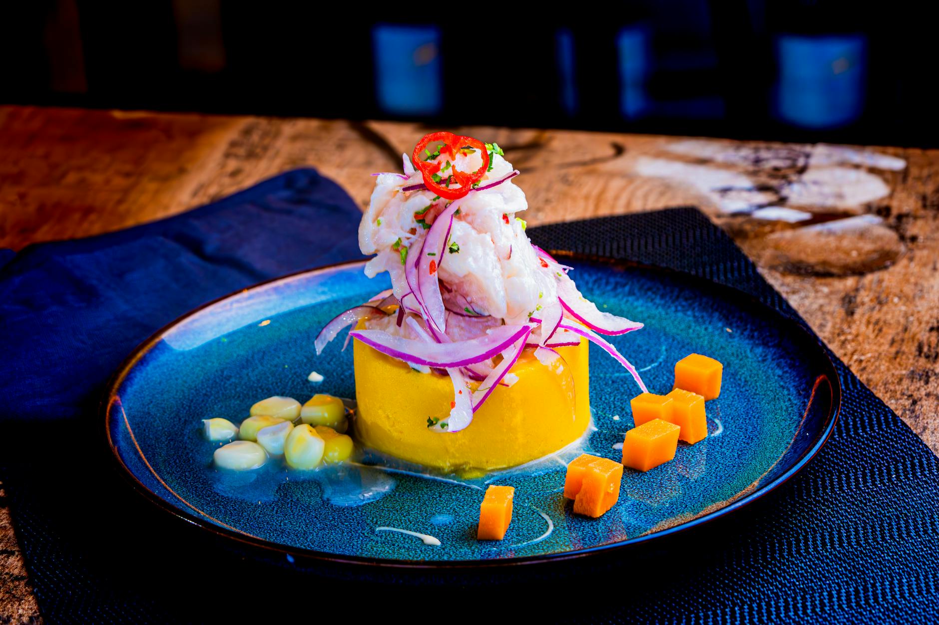 Latin American cuisine including ceviche and arepas in Miami
