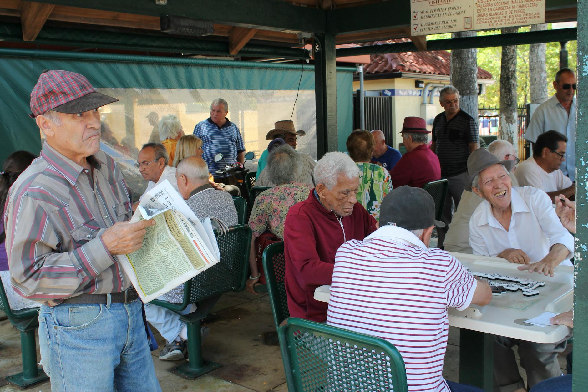 Cultural scene on Calle Ocho in Little Havana Miami