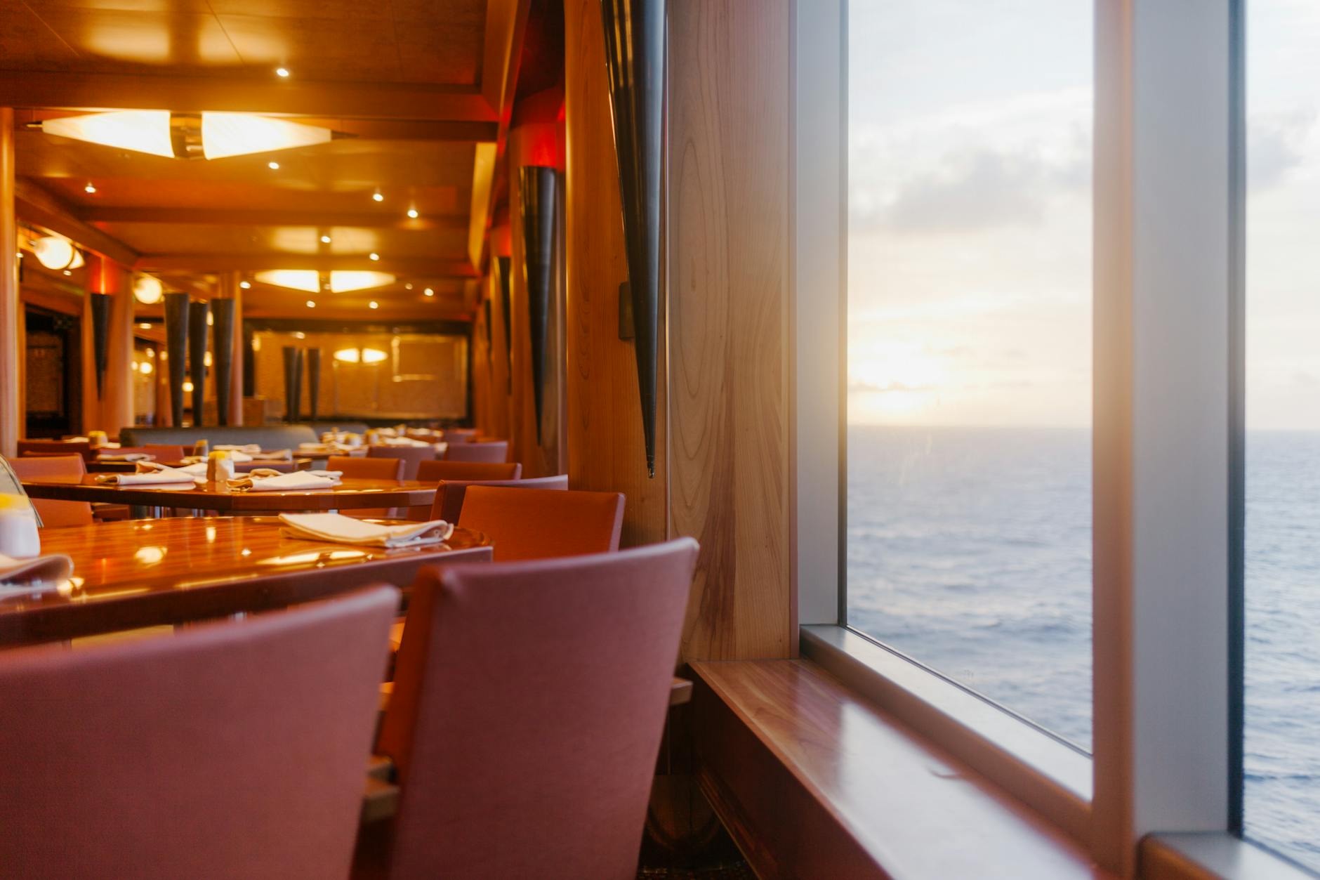 sunset cruise miami dinner cruise table