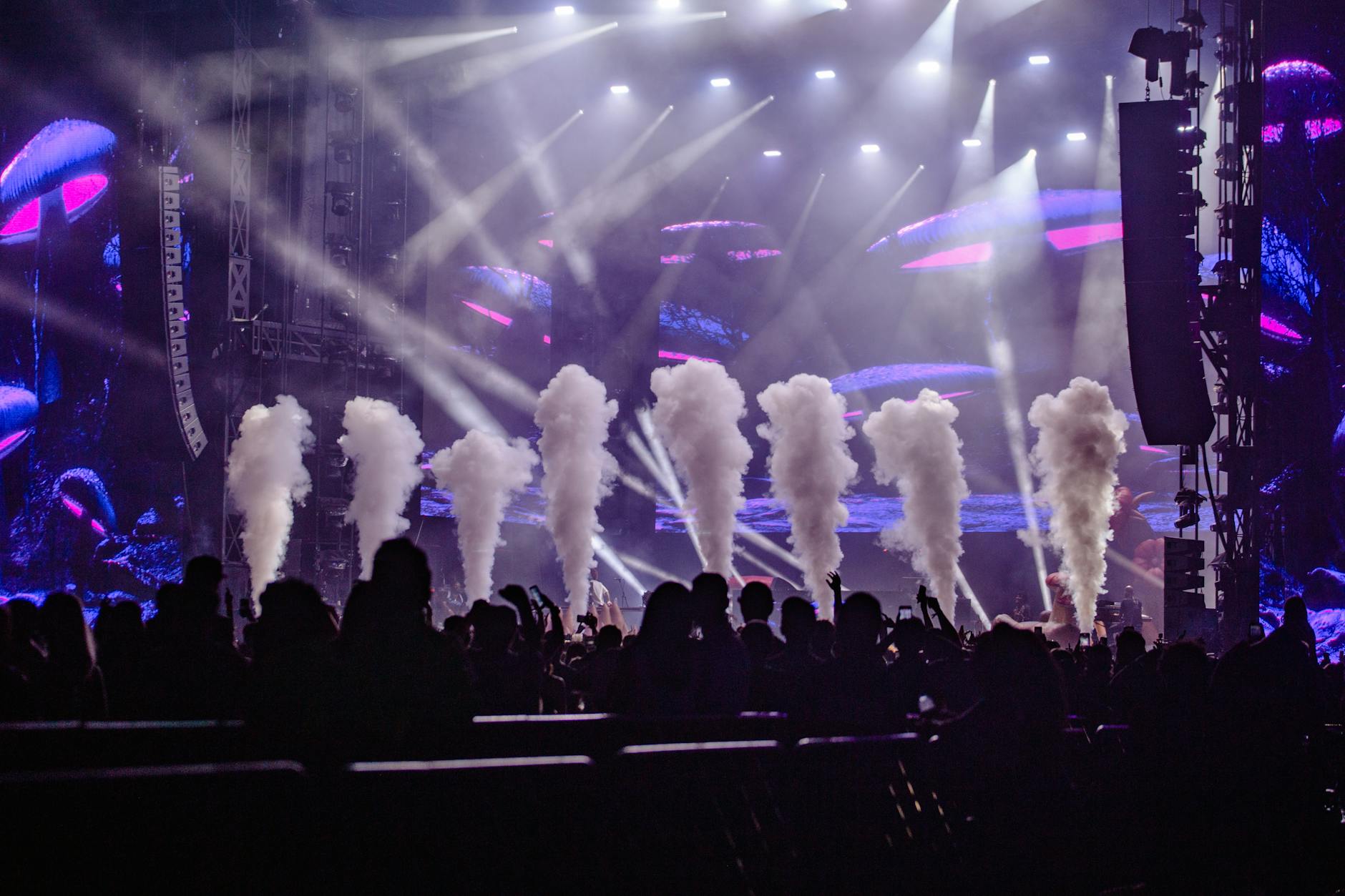 ultra music festival miami lasers smoke