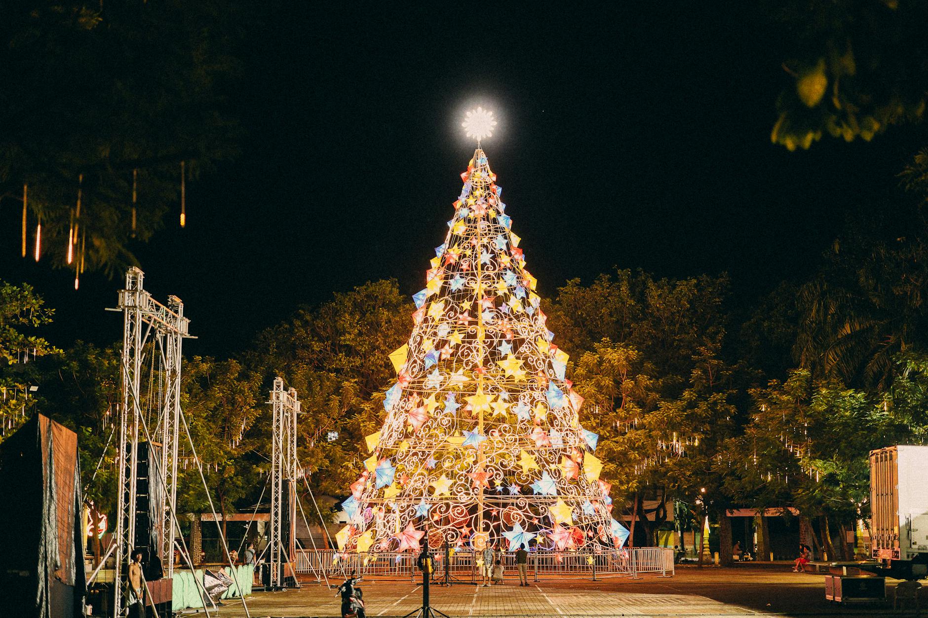 christmas in miami tree lights bayfront
